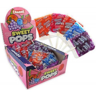 CHARMS SWEET BLOW POP PINK CANDY 100CT/PACK